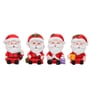 Red Resin Christmas Figurines Toys (Set of 4)