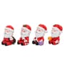 Red Resin Christmas Figurines Toys (Set of 4)