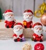 Red Resin Christmas Figurines Toys (Set of 4)