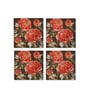 Red Roisin Wall Art Set of 4