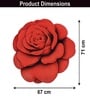 Red Rose Rubber 26x27 Inches Anti Skid Bath Mat