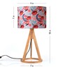 Red Roses Trio Wooden Lamp