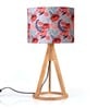 Red Roses Trio Wooden Lamp