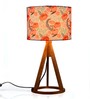 Red Roses Trio Wooden Lamp