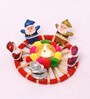 Red Santa Candle Holder