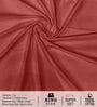 Red Satin Striped 210 TC Pure Cotton King Sized Bedsheet with 2 Pillow Covers