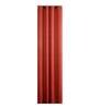 Red Silk Striped 7ft Light Filtering Eyelet 1 Pc Door Curtain