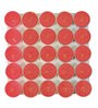 Red Set of 25 Tea Lights Candles