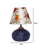 Multicolor Shade Table Lamp With Terracotta Base