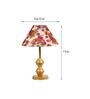 Multicolor Shade Table Lamp With Metal Base