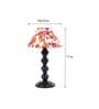 Multicolor Shade Table Lamp With Metal Base