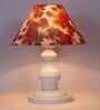 Multicolor Shade Table Lamp With Metal Base