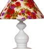 Multicolor Shade Table Lamp With Metal Base