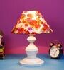 Multicolor Shade Table Lamp With Metal Base