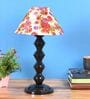 Multicolor Shade Table Lamp With Metal Base
