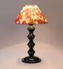 Multicolor Shade Table Lamp With Metal Base