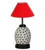 Red Shade Table Lamp With Shade Table Lamp With Glass Base