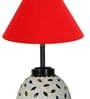 Red Shade Table Lamp With Shade Table Lamp With Glass Base