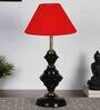 Red Shade Table Lamp With Shade Table Lamp With Iron Base