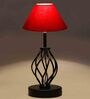 Red Shade Table Lamp With Shade Table Lamp With Iron Base