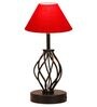 Red Shade Table Lamp With Shade Table Lamp With Iron Base