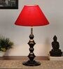 Red Shade Table Lamp With Shade Table Lamp With Iron Base