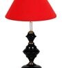 Red Shade Table Lamp With Shade Table Lamp With Iron Base