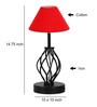 Red Shade Table Lamp With Shade Table Lamp With Iron Base