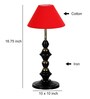 Red Shade Table Lamp With Shade Table Lamp With Iron Base