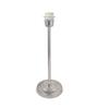 Red Shade Table Lamp With Stainless Steel Base