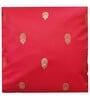 Red Silk blend Banarasi Chanderi Zari 16x16 inches Cushion Covers (Set of 2)