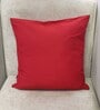 Red Silk blend Banarasi Chanderi Zari 16x16 inches Cushion Covers (Set of 2)