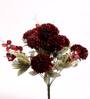 Red Silk Chrysanthemums Silk Bunch Single Stem Flower