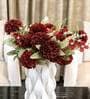 Red Silk Chrysanthemums Silk Bunch Single Stem Flower