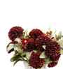 Red Silk Chrysanthemums Silk Bunch Single Stem Flower
