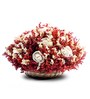 Red Sola Natural Dried Flowers In Kashmiri Basket