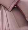 Red Solid 300 TC Cotton King Size Bed Sheet with 2 Pillow Covers 24 Collection