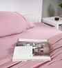 Red Solid 300 TC Cotton Single Bed Sheet with 1 Pillow Cover 24 Collection