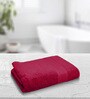 Red Solid 500 GSM Cotton Bath Towel