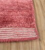 Red Solid Bamboo Silk 6 ft X 9 ft Hand Woven Carpet