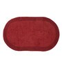 Red Solid Cotton 31x20 Inches AntiSkid Bath Mat
