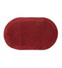 Red Solid Cotton 31x20 Inches AntiSkid Bath Mat