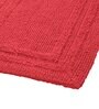 Red Solid MicroFibre 14x10 Inches Antiskid Bath Mats