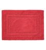 Red Solid MicroFibre 14x10 Inches Antiskid Bath Mats
