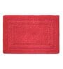 Red Solid MicroFibre 14x10 Inches Antiskid Bath Mats