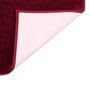 Red Solid MicroFibre 14x10 Inches Antiskid Bath Mats