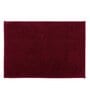 Red Solid MicroFibre 14x10 Inches Antiskid Bath Mats