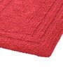 Red Solid MicroFibre 14x10 Inches Antiskid Bath Mats