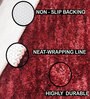 Red Solid Polyester 23x15 Inches Super Soft Bath Mat
