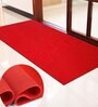 Red Solid PVC 2 ft x 6 ft Antiskid Bath Tub Cum Floor Runner